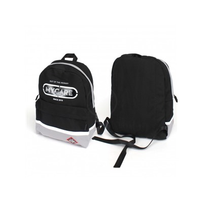 Рюкзак MC-9039,  молодежный 1отд,  1внутр+1внеш.карм,  черный/серый 237495
