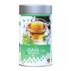 Зеленый чай с Тулси (100 г), Leaf Green Tea Tulsi, произв. Gaia