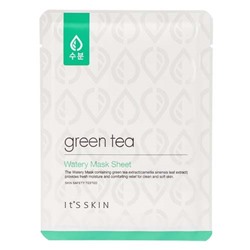 ts skin Green Tea Watery Увлажняющая маска с экстрактом зеленого чая