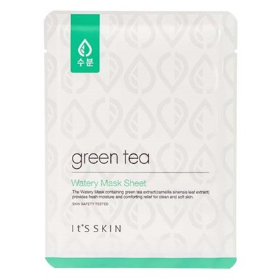 ts skin Green Tea Watery Увлажняющая маска с экстрактом зеленого чая