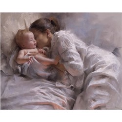 Картина по номерам 40х50 - Мать с ребенком
