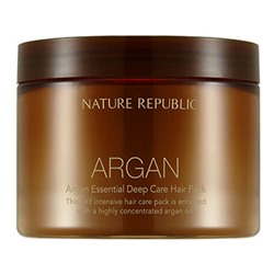 NATURE REPUBLIC Argan Essential Deep Care Маска интенсивного ухода для волос с маслом арганы 470ml