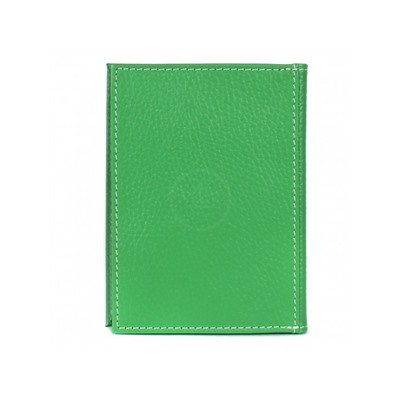 Обложка для авто+паспорт Premier-О-77 (4 внут карм)  натуральная кожа зеленый флотер (322)  202942