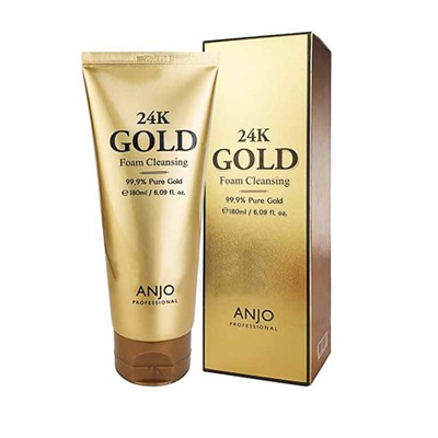 Пенка для умывания с биозолотом, 24K Gold foam cleansing, ANJО Professional, 100 г