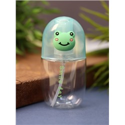 Дорожная бутылочка "Smile frog day", green (60 ml)