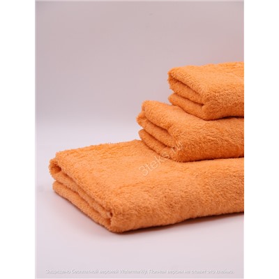 Полотенце махровое гладкокрашеное (Оранжевый)