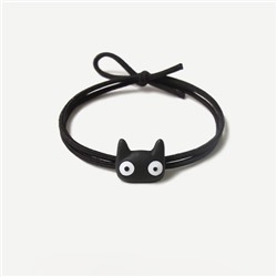 Резинка для волос GIRLY "Surprised cat", black