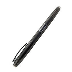 Ручка гелевая "пиши-стирай" черная, након.0,7мм, с ластиком, пластик