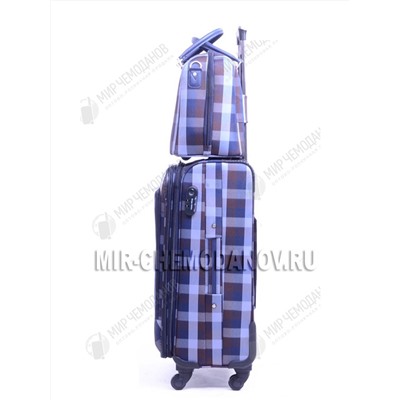 Комплект из 3-х чемоданов и 3-х бьюти-кейсов “Borgo-Antico” “Blue Brown”