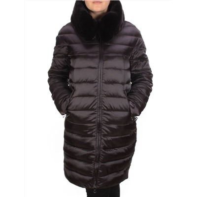 815 BLACK Пальто зимнее женское VISDEER (200 гр. тинсулейт) размер 46