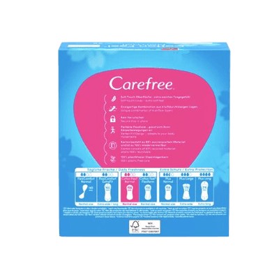 Carefree Slipeinlage Cotton Feel Normal 56 St, Прокладки ежедневные Cotton Normal 56 шт, 5 упаковок (280 шт)