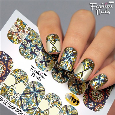 Fashion Nails, Слайдер-дизайн M183