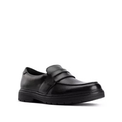 Kids' Leather Slip-On School Shoes (Youth size 3-8)