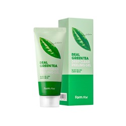 Гель отшелушивающий с экстрактом зеленого чая FarmStay Real Green Tea Deep Clear Peeling Gel, FARMSTAY, 100 мл