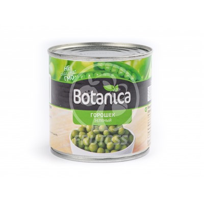 Зелёный горошек консервированный Botanica 450 гр 1 шт