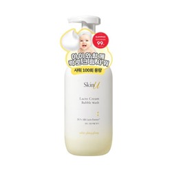 Happy Bath Skin U Lacto Cream Bubble Wash - White ylang ylang 600ml