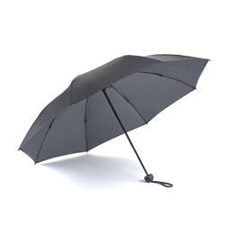L930-006 Black&Charcoal (Черный с серым) Зонт женский механика Fulton
