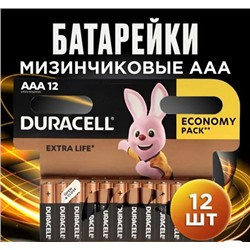 Батарейки Duracell EXTRA LIFE(12 шт) ААА12
