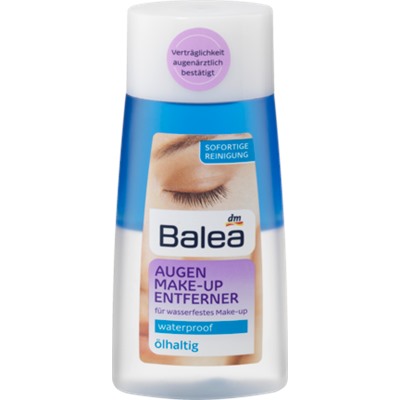 Balea Augen-Make-up Entferner waterproof olhaltig Средство для снятия макияжа, с маслом, 100 мл