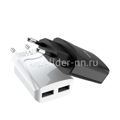 СЗУ 2 USB выхода (2100mAh/5V) HOCO C52A (черный)