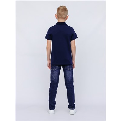 Рубашка-поло для мальчика Cherubino CWJB 63158-41 Темно-синий