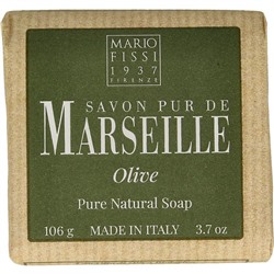 Марсельское мыло натуральное с оливковым маслом Pure Natural Marseille Soap Olive, Mario Fissi 1937, 106 г