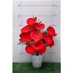 Букет цветов "Каллы" 50 см (SF-5102) красный