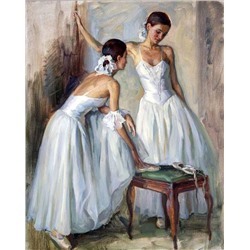 Картина по номерам 40х50 - Две балерины