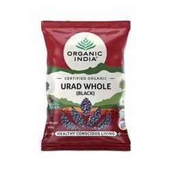Черный Урад Дал цельный (500 г), Urad Whole (Black), произв. Organic India