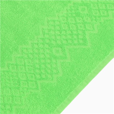 Полотенце махровое Flashlights 70Х130см, цвет зелёный, 295г/м2, 100% хлопок