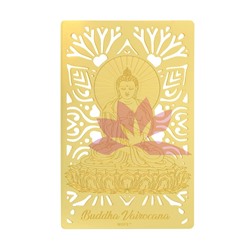 Золотая карточка Будды Вайрочаны от болезней
