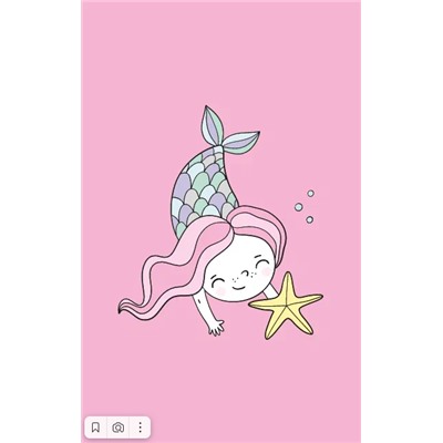 Держатель для карт «Mermaid», pink (6,5 х 9,5 см)