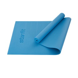 Нарушена упаковка!   Коврик для йоги и фитнеса FM-101, PVC, 173x61x0,5 см, синий пастель 4680459118141