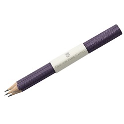 Набор карандашей ч/г Graf von Faber-Castell "Guilloche Violet Blue", 3шт.