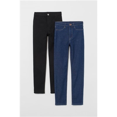 2-pack Skinny Fit High Jeans