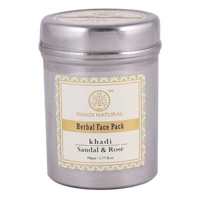 Khadi Sandal & Rose Herbal Face Pack 50g / Маска для Лица с Сандалом и Розой 50г