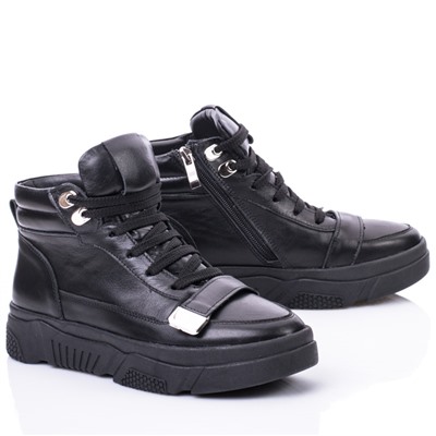 Женские кожаные ботинки V.Arimany V1264 Черный: Под заказ