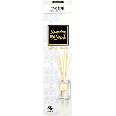 Освежитель воздуха для дома (с палочками) Parfum Blanc, Fragrant Stick, Sawaday, 70 мл (запасной блок)