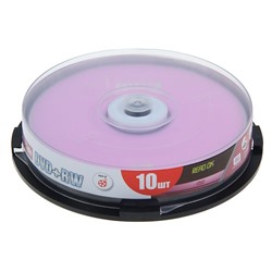 Диск DVD+RW Mirex, 4x, 4.7 Гб, Cake Box, 10 шт