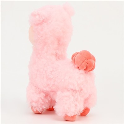 Мягкая игрушка "Лама", 25 см, цвет розовый
