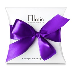 Фирменная коробочка Ellmio с фиолетовым бантиком