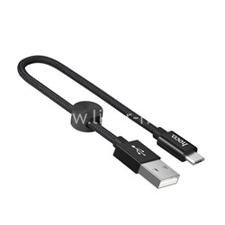 USB кабель micro USB 0.25м HOCO X35 (черный)