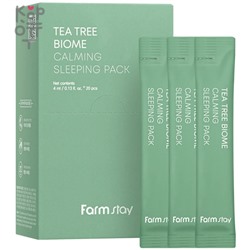 Farm Stay Tea Tree Biome Calming Sleeping Pack - Ночная маска для лица с экстрактом Чайного Дерева 4мл.* 20шт.  ,