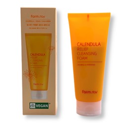 Пенка для умывания Календула, Calendula Relief Cleansing Foam,  FarmStay, 180 мл