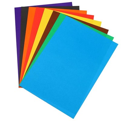 Набор для детского творчества А4, 8 листов цветная бумага + 8 листов цветной картон + 4 листа белый картон, "Zoo" Лев