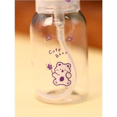 Дорожная бутылочка "Bear cute", purple (25 ml)