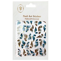 Nail Art Sticker, 2D стикер Z-D4300 (золото)
