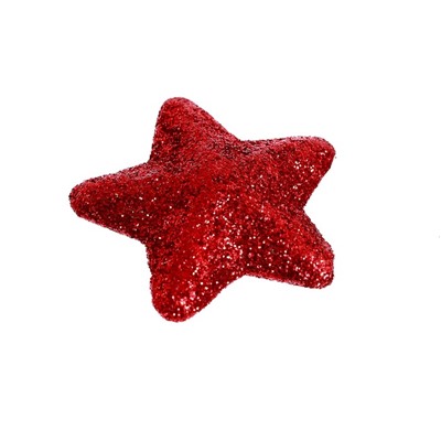 Фигурка для поделок и декора «Звезда», набор 15 шт, размер 1 шт: 3,5×3,5×2 см, цвет красный