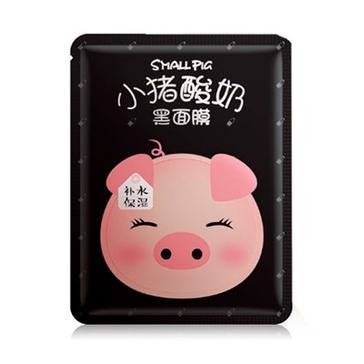 Million Pauline, Увлажняющая тканевая маска для лица Small Pig BLACK Mask (30ml)