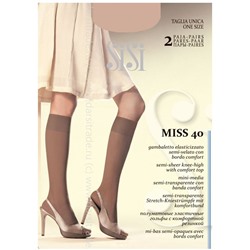 Гольфы женские Miss 40 New Sisi [2 пары] Дроп Un/Daino